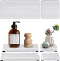 Set de 4 Bandejas Absorbentes de Piedra de Diatomita para Baño y Cocina